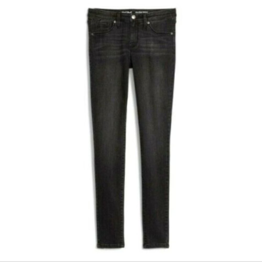 Mid-Rise Skinny Jeans BLACK NWT SIZE 00 SHORT